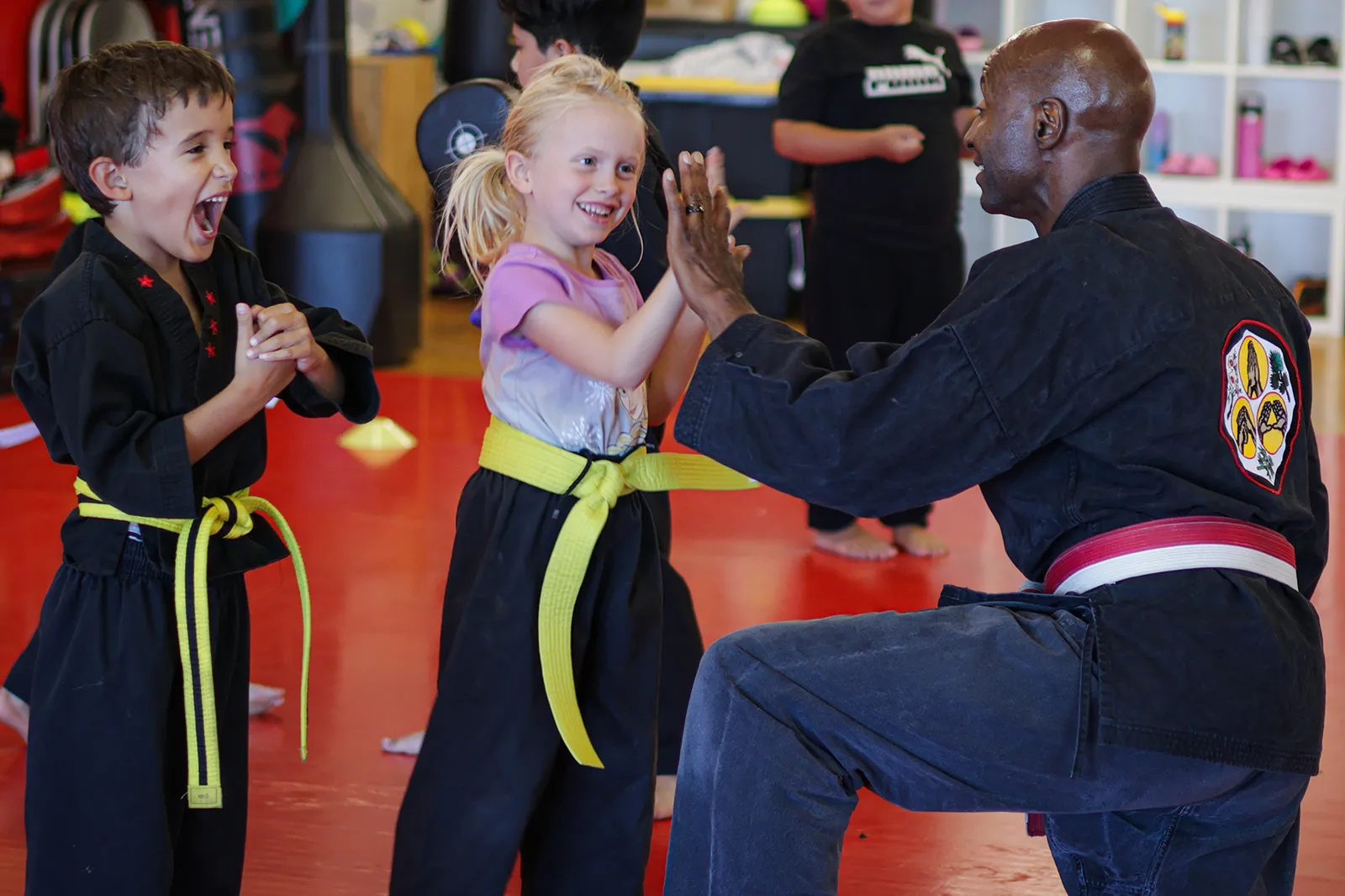 Kids martial arts class at James Martial Arts Academy in El Cajon