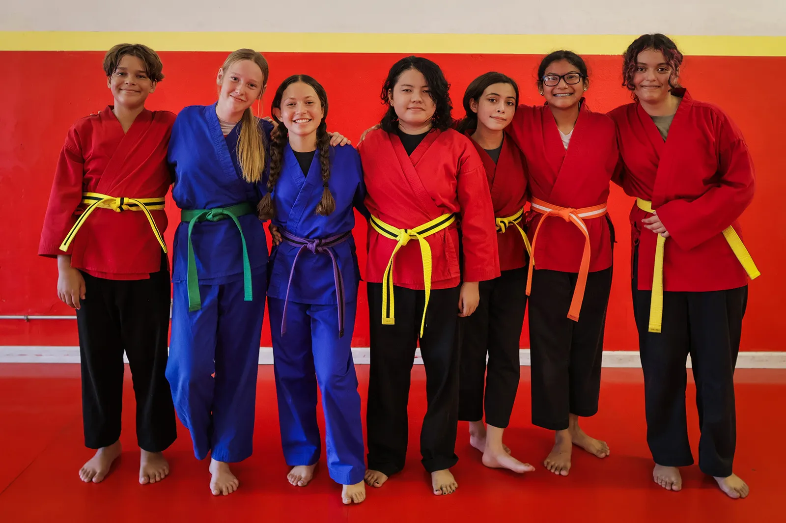Teen martial arts class at James Martial Arts Academy in El Cajon